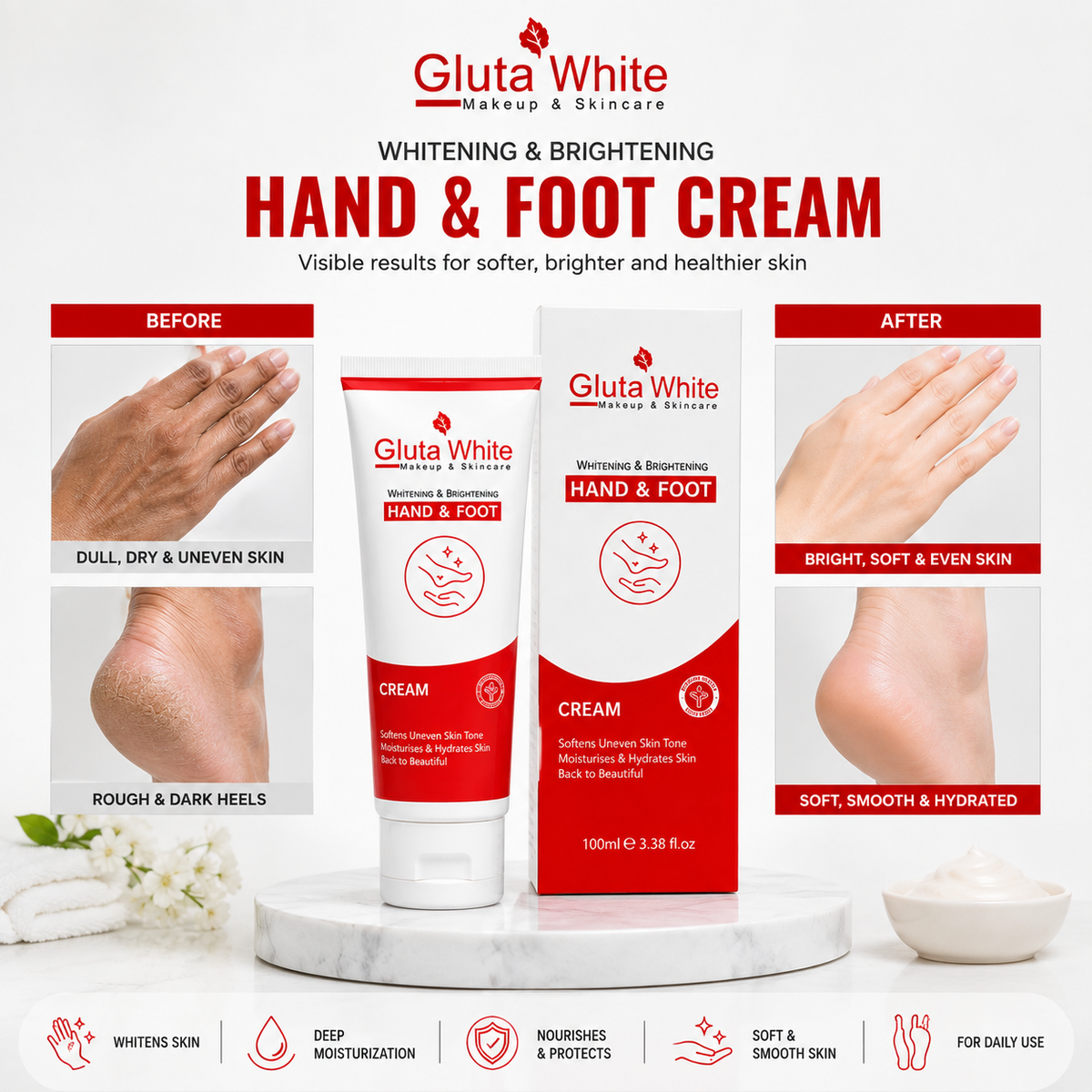 Gluta White Hand & Foot Cream