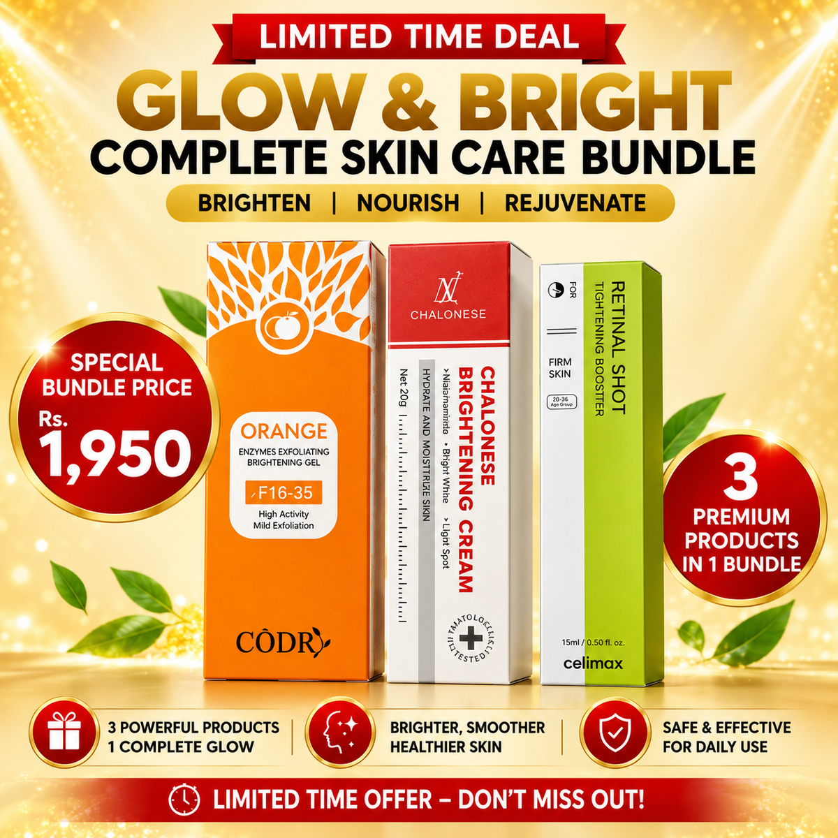 Glow Bright Premium Bundle – Limited Time Offer🔥