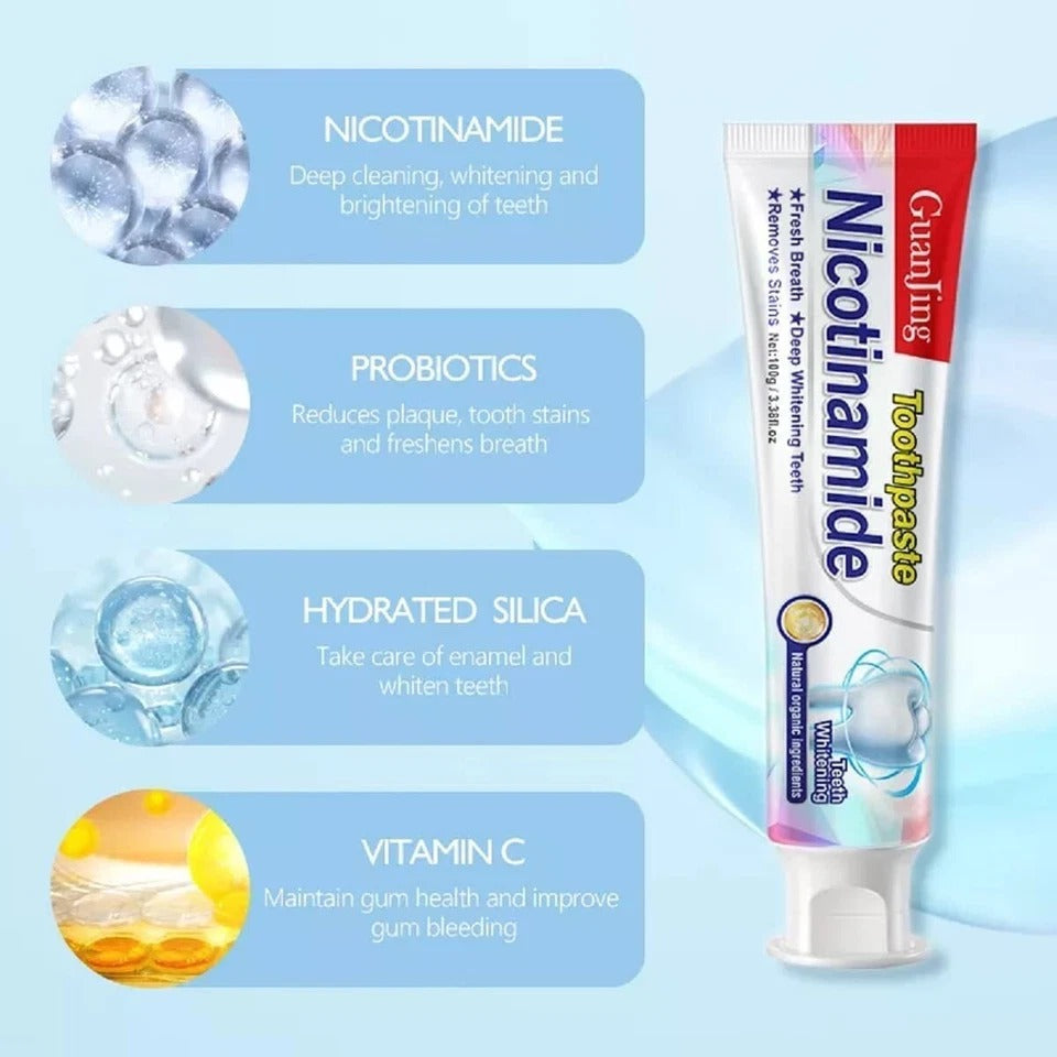 Nicotinamide Whitening Toothpaste | Buy 1 Get 1 Free